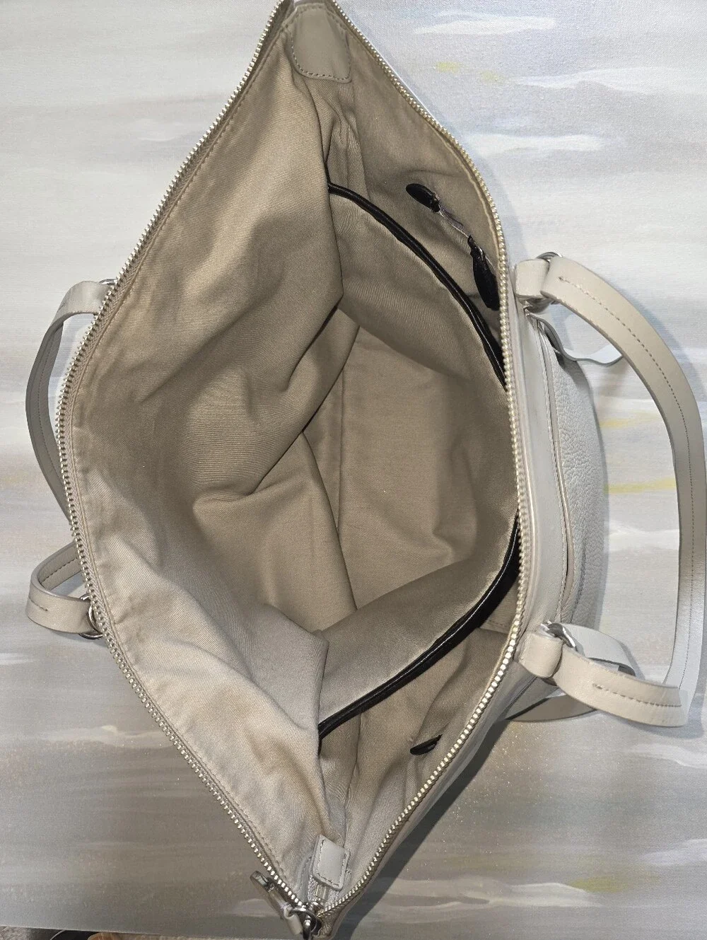 Rebecca Minkoff Gray Pebbled Leather Tote